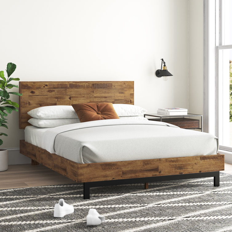 Organic wood shop bed frame